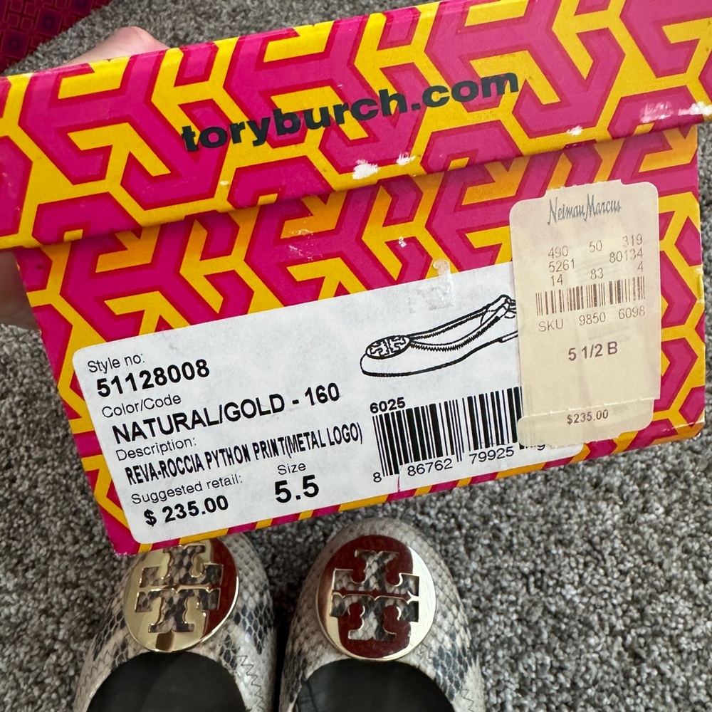 Tory Burch Reva Python Natural Colorway - image 6